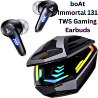 boAt Immortal 131 TWS Gaming Earbuds – 40H Playtime, Beast Mode Low Latency, ENx Tech, Wireless Bluetooth Earphones with Mic