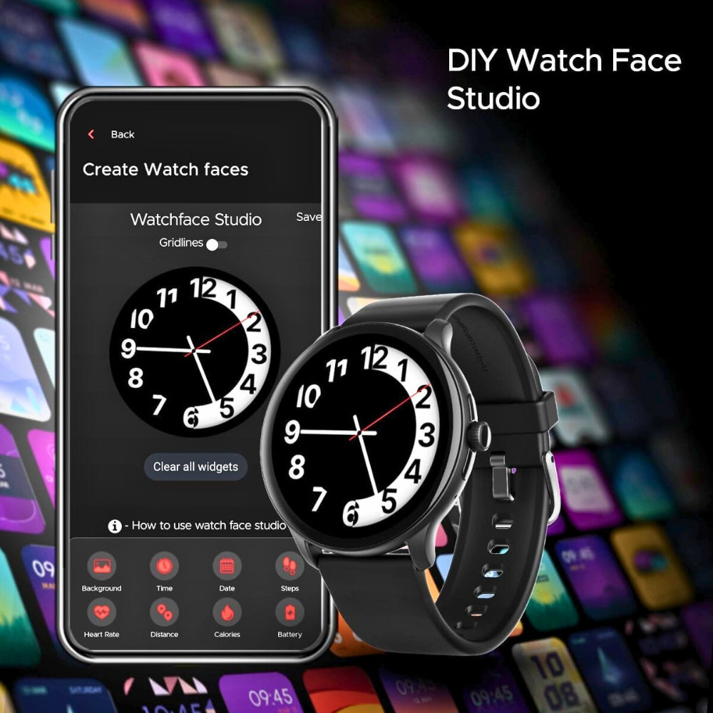 boAt Lunar Connect Smartwatch with 1.28” HD Round Display, ENx™ Tech for Clear Bluetooth Calling & Smart Health Tracking
