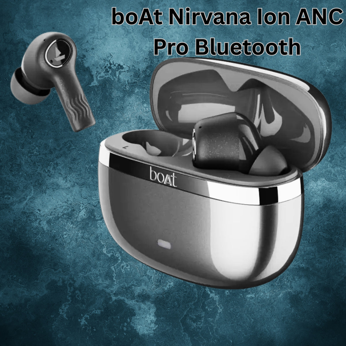 boAt Nirvana Ion ANC Pro TWS Earbuds – Hi-Res Audio LDAC, 120H Battery, Active Noise Cancellation (32dB), Fast Charge, App Support, Bluetooth v5.3 Wireless Earphones with Mic