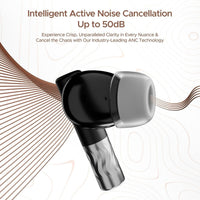 boAt Nirvana Zenith Wireless Earbuds | Dolby Sound, 50dB Active Noise Cancellation & App Support