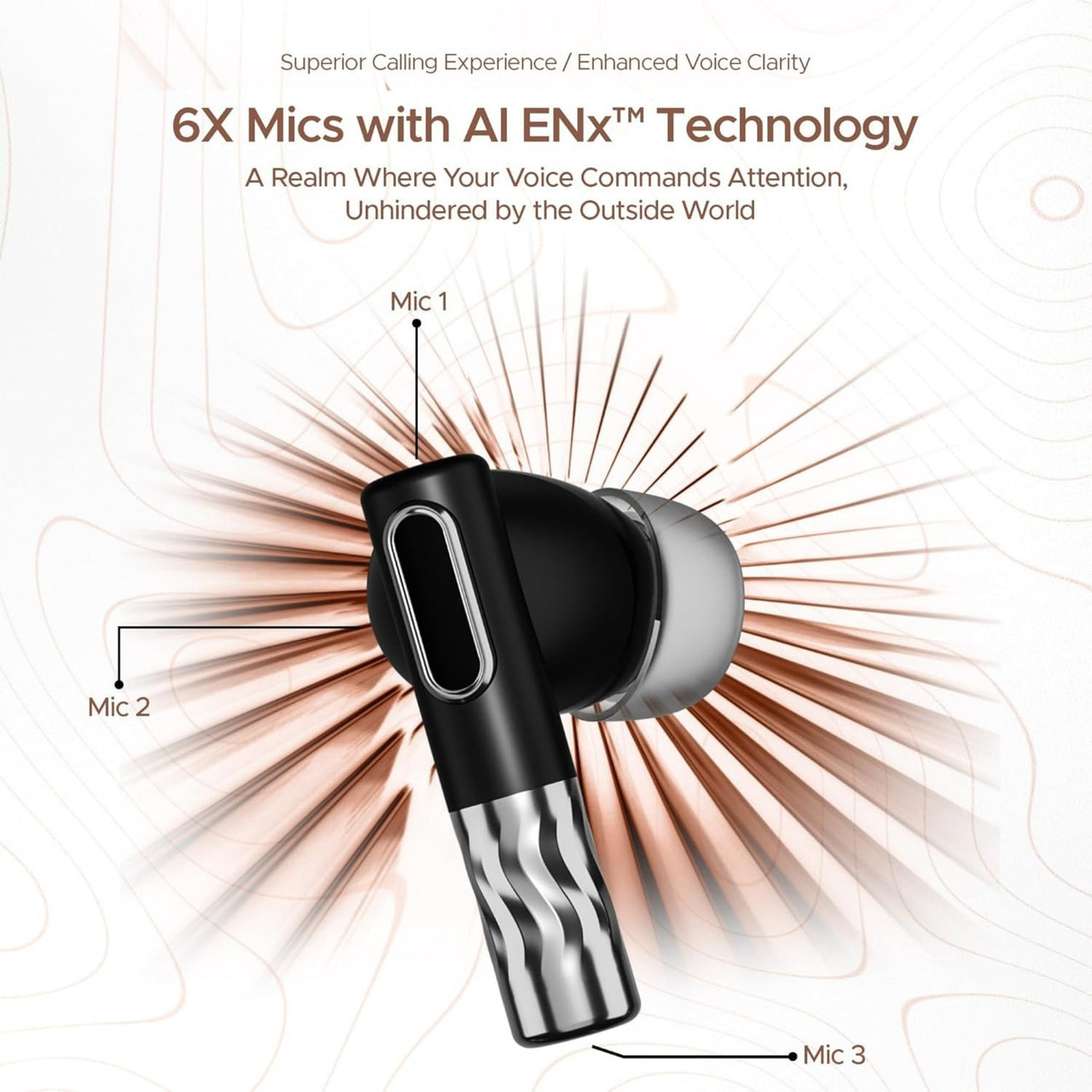boAt Nirvana Zenith Wireless Earbuds | Dolby Sound, 50dB Active Noise Cancellation & App Support