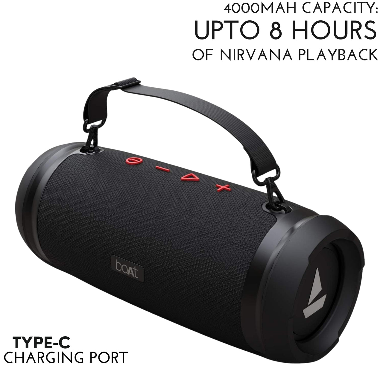 boAt Stone 1500 Portable Bluetooth Speaker with 40W Stereo Sound & 4000mAh Battery