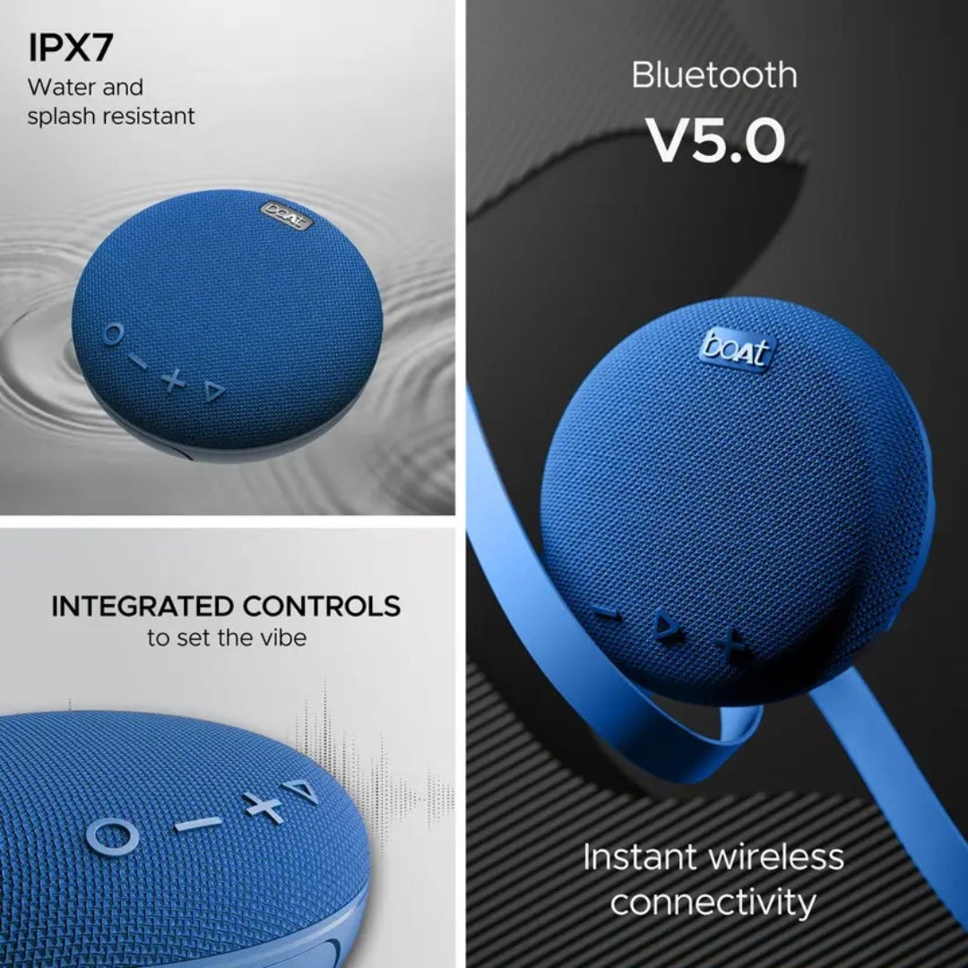 boAt Stone 190 Portable Bluetooth Speaker | 5W HD Sound, Compact Wireless Speaker with BT v5.0, Long Battery Life & Multi-Compatibility