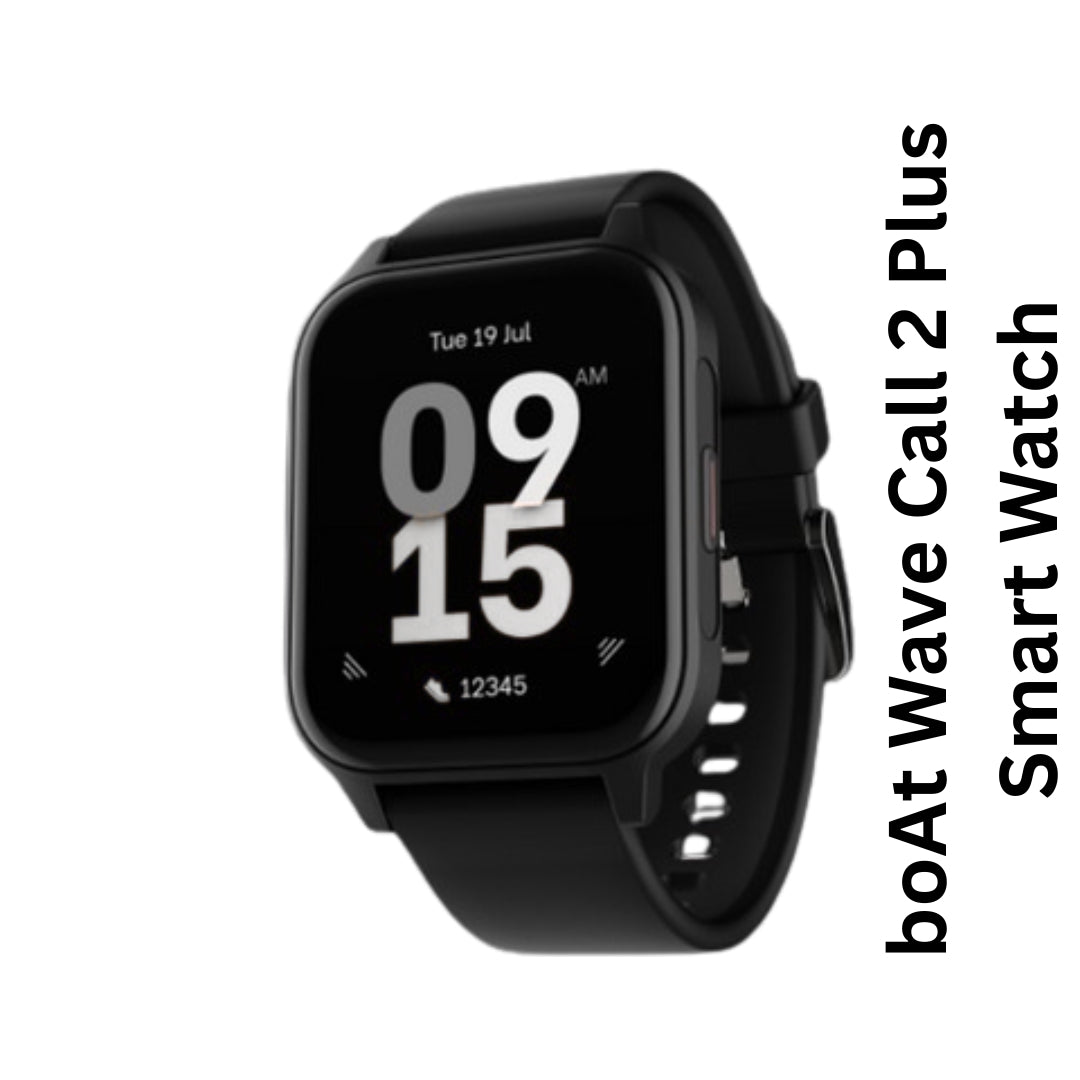 boAt Wave Call 2 Plus Smartwatch | 1.96" HD Display, Bluetooth Calling, 100+ Sports Modes, Animated Watch Faces, Voice Assistant, Bilingual Support