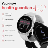 Noise Twist Round Dial Smartwatch with Bluetooth Calling, 1.38″ TFT Display, 7-Day Battery, IP68 – Jet Black