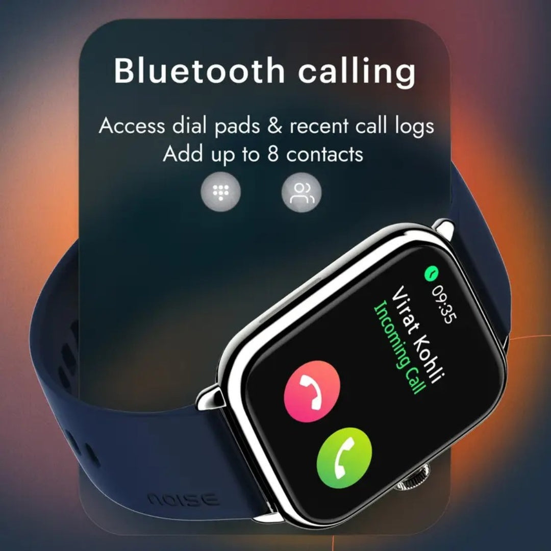 Noise Icon 3 Smartwatch | 1.91″ Display | Bluetooth Calling | Metallic Finish | Voice Assistant | Black Strap