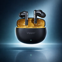 Vippo Classic AirTech VI-521 TWS Bluetooth Earbuds | Name the Sound | Bluetooth v5.4 | Type-C Charging | 30H Talk Time | 20H Music | Wireless Earphones